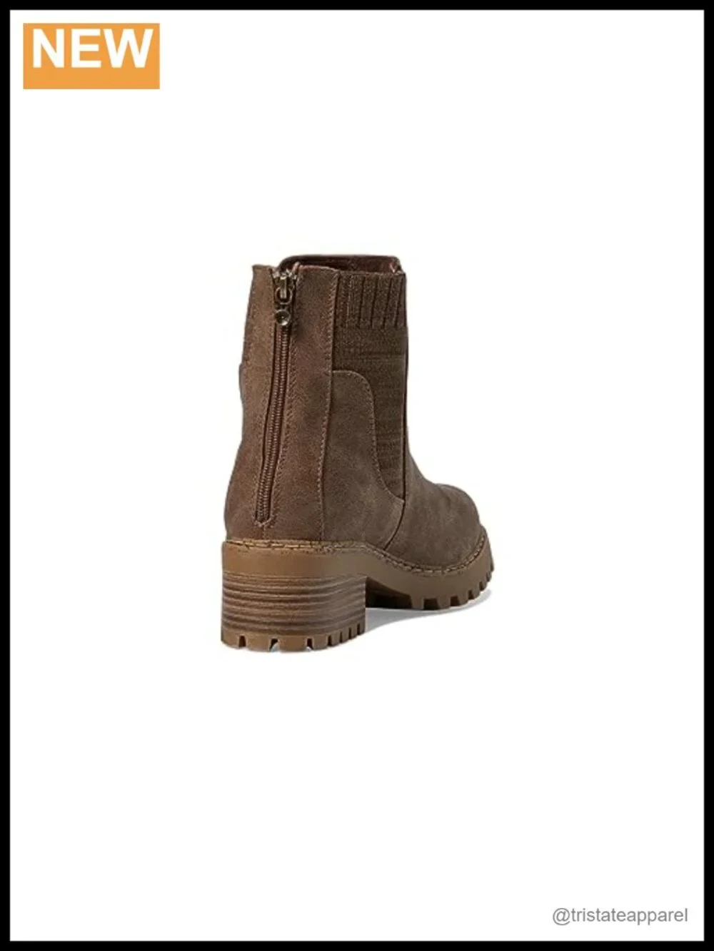 Women's Chelsea Ankle Booties with Zipper - Faux Suede Comfort
